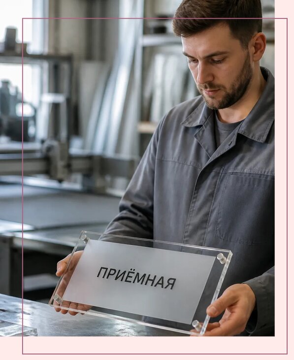 Таблички из оргстекла на заказ в Карпинске от 4005 р. | Аванза-Кпн
